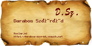 Darabos Szórád névjegykártya